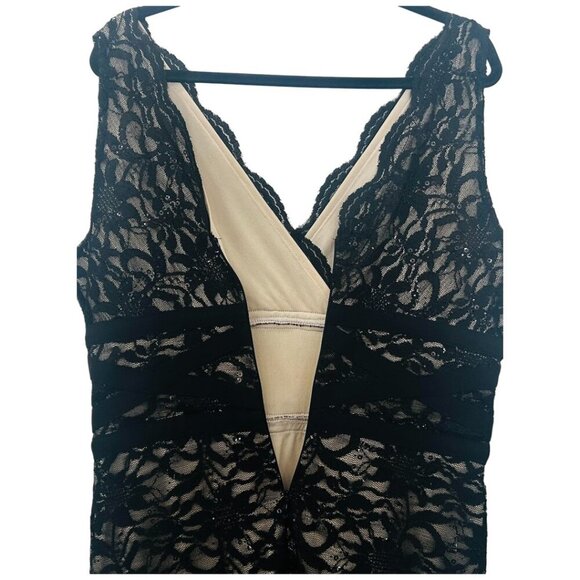 RN Studio Ronni Nicole Sequin Lace Dress – Black – Size 12 – EUC - Picture 8 of 10